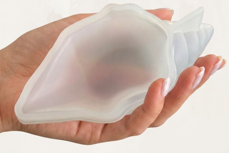 Molde de Silicón Forma de Caracola / Concha Marina (3D)