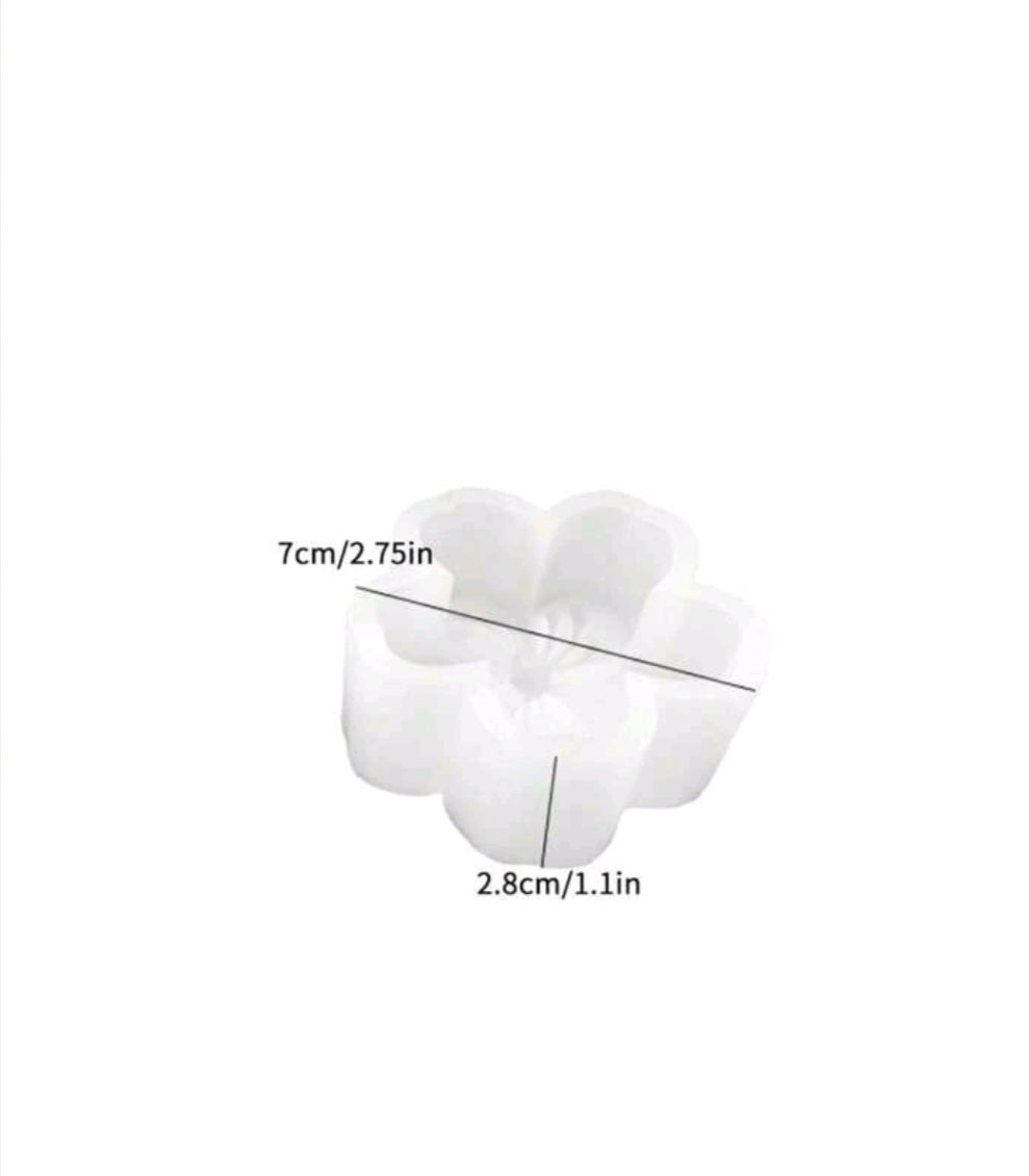 Molde de silicona con diseño de flor
