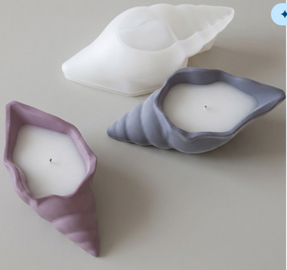 Molde de Silicón Forma de Caracola / Concha Marina (3D)