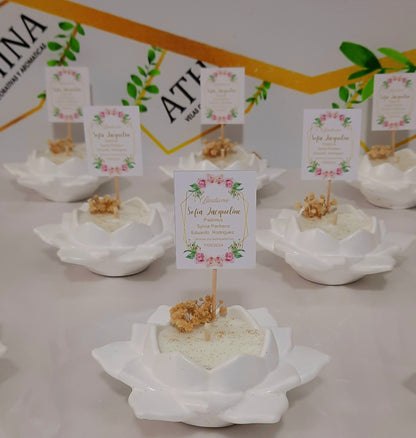 Vela flor de loto grande