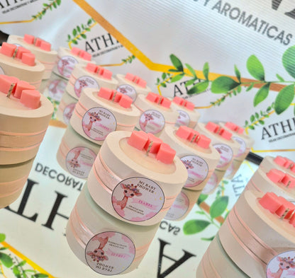 Vela circular con corazones