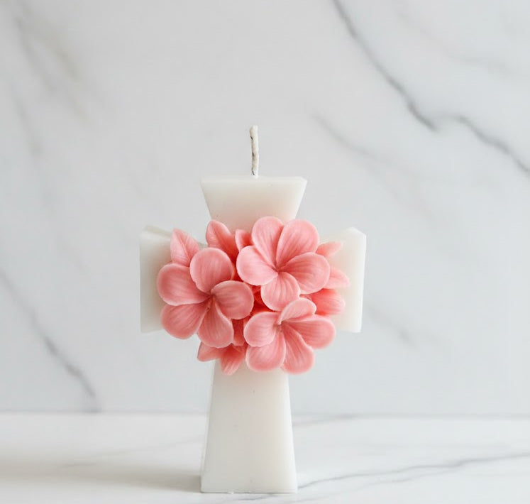 Vela cruz floral