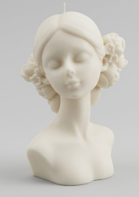 Molde de Silicona de Mujer con Flores