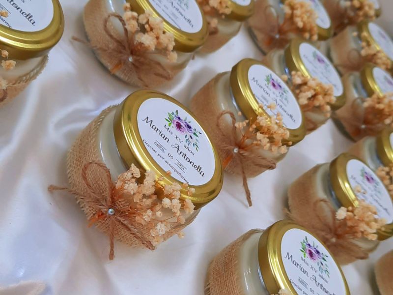 Vela aromatica 4 onzas con yute