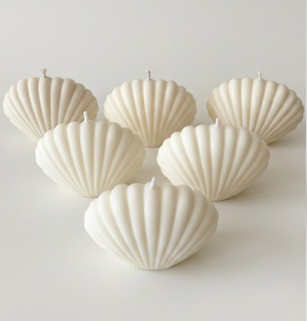 Molde de Silicón Forma de Concha Marina / Vieira 3D (Tamaño S)