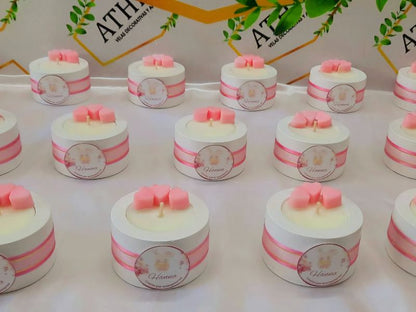 Vela circular con corazones