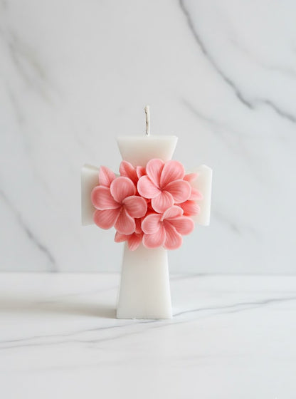Vela cruz floral