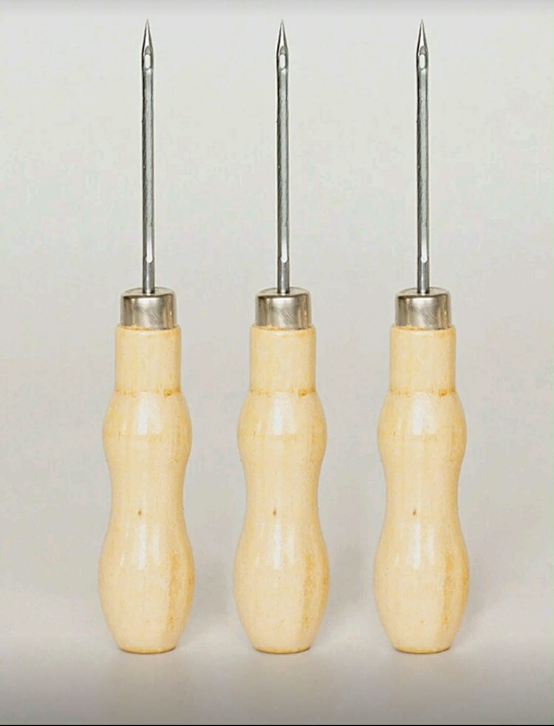 Punzón Cónico Con Gancho y Agujero Redondo De Madera perfecto para manualidades